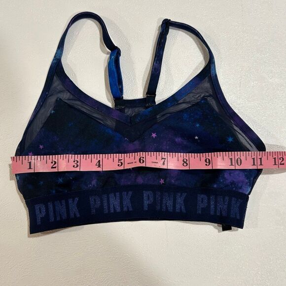 PINK Victoria’s Secret Sport Bra Galaxy Print Mesh Back Size XS - Picture 4 of 5